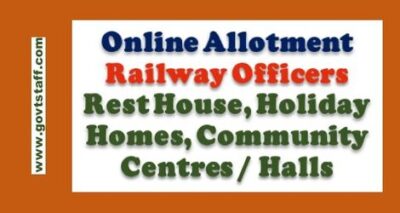 Online Booking Of Railway Rest Rooms Holiday Homes Community Centres Through Hrms Module 400x213 
