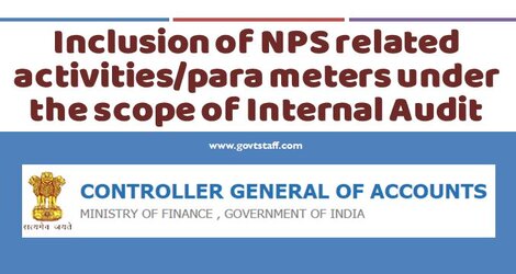 CGA OM : Inclusion of NPS related activities/para meters under the scope of Internal Audit