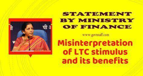 Misinterpretation of LTC stimulus and its benefits – Statement by Ministry of Finance