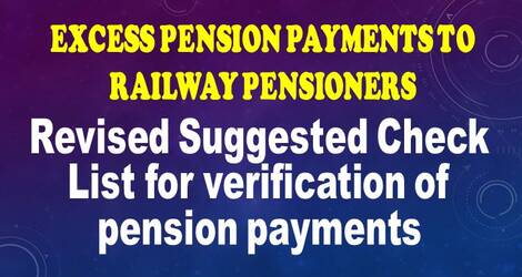 Revised Suggested Check List for verification of pension payments: Railway Board RBA No. 88/2020