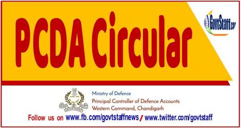 Capturing details exercised by Subscriber under Form I & II (CCS rules March, 2021) – Online facility to Nodal Office : PCDA Important Circular 