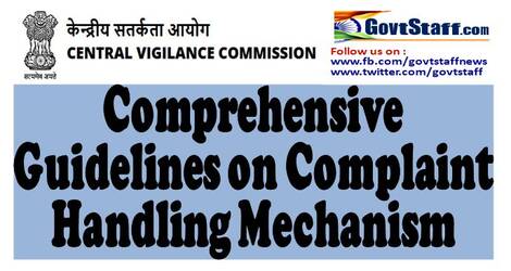 Comprehensive Guidelines on Complaint Handling Mechanism