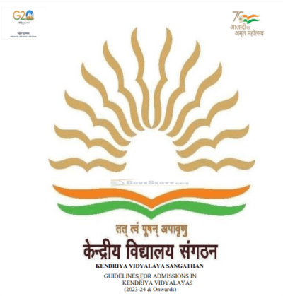 Kendriya Vidyalaya Sangathan Admission Guidelines 2023-2024: Part-A ...