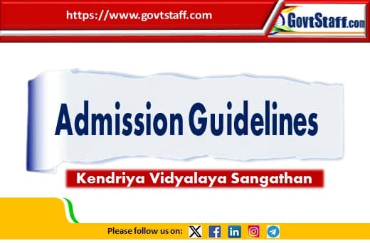 Consolidated Guidelines for Admission in Kendriya Vidyalayas (2025-26 & Onwards)