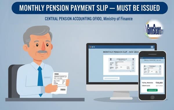 Issuance of Pension Payment Slip to all Central Civil Pensioners/ Family Pensioners on monthly basis - CAPO instruction to all CPPCs 2 issuance-of-pension-slip-to-pensioners-family-pensioners