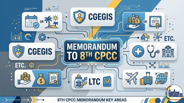 Facilities to Central Government Employees like – Leave, CGEGIS, Ex-gratia, Medical, GPF, LTC etc.: Memorandum to 8th Central Pay Commission by Staff Side of NC- JCM 2 facilities-memorandum-to-8th-cpc-by-nc-jcm