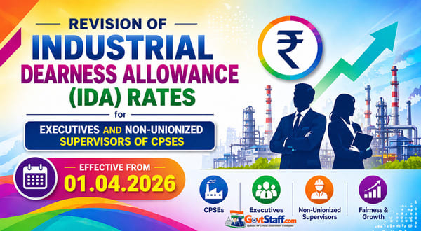 Industrial Dearness Allowance (IDA) with effect from 01.04.2026 for Executives and Non-Unionized Supervisors of CPSEs — DPE OM dated 24.04.2026 2 industrial-dearness-allowance-01.04.2026