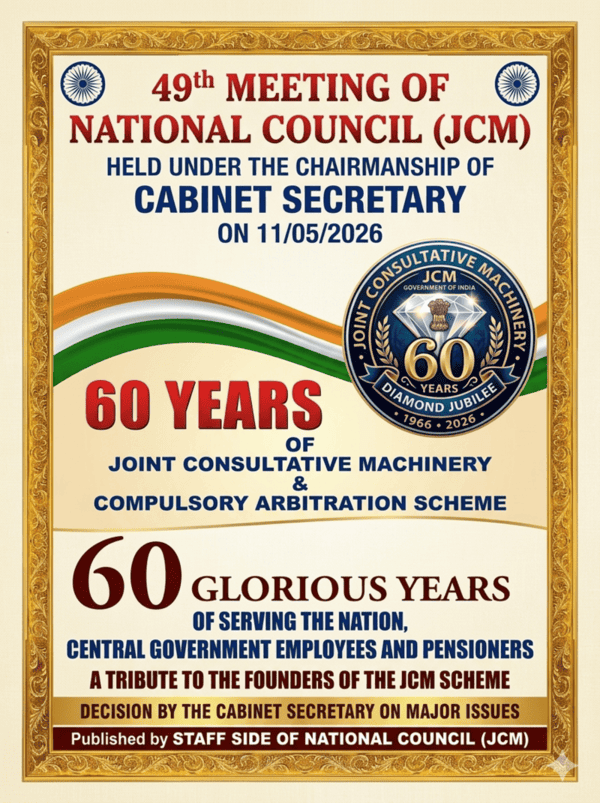 49th Meeting of National Council (JCM) held under the Chairmanship of Cabinet Secretary on 11/05/2026 - Decision by the Cabinet Secretary on major issues 2 49-NC-JCM-Meeting-Briffing