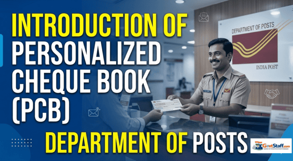 Introduction of Personalized Cheque Book (PCB) in Department of Posts : SB Order No.05/2026 2 personalized cheque book