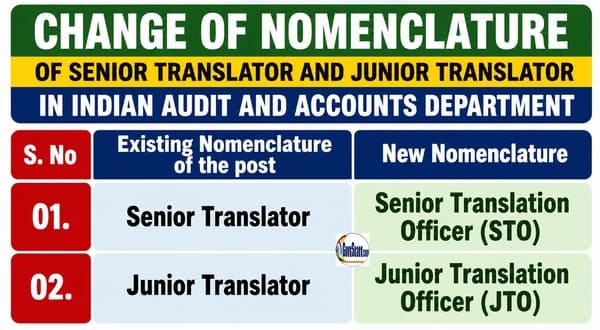Change of nomenclature of Senior Translator and Junior Translator in Indian Audit and Accounts Department 2 change-of-nomenclature-of-senior-translator-and-junior-translator