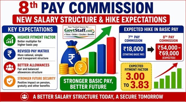 8th Pay Commission Salary Revision Structure: सिर्फ फिटमेंट फैक्टर नहीं, नई वेतन संरचना पर होगा फैसला 1 8th-pay-commission-salary-revision-structure